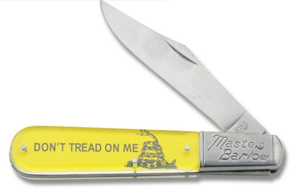 Don't Tread On Me - Gadsden Flag Large Master Barlow Pocket Knife - NV257