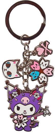 tokidoki x Hello Kitty and Friends Sakura Festival Kuromi Charm Keychain