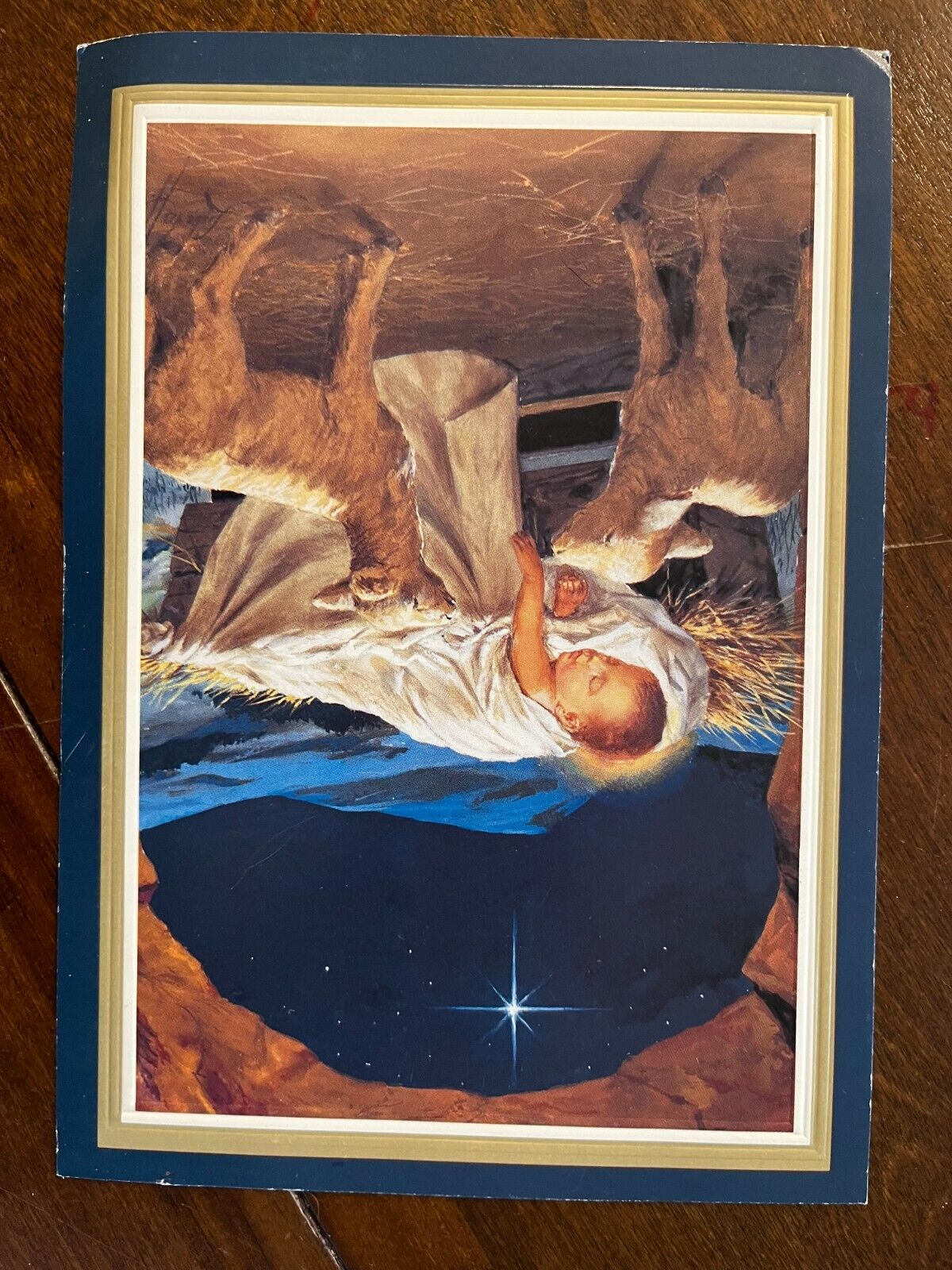 Jesus Manger Propagation of the Faith of Boston Prayer Card 2005 Gift Calendar