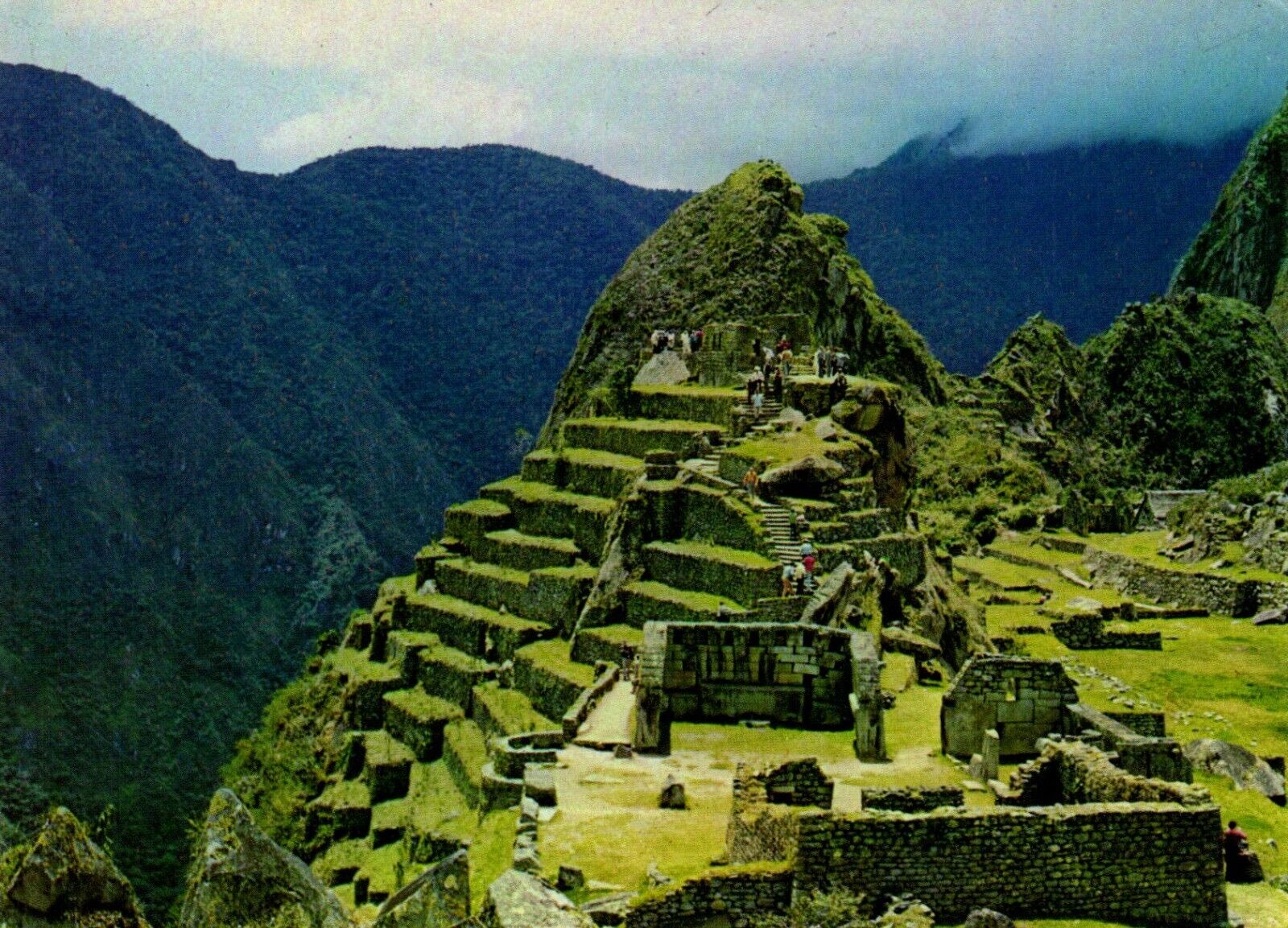 Main Temple & Solar Observatory Machu Picchu Cusco Peru Postcard