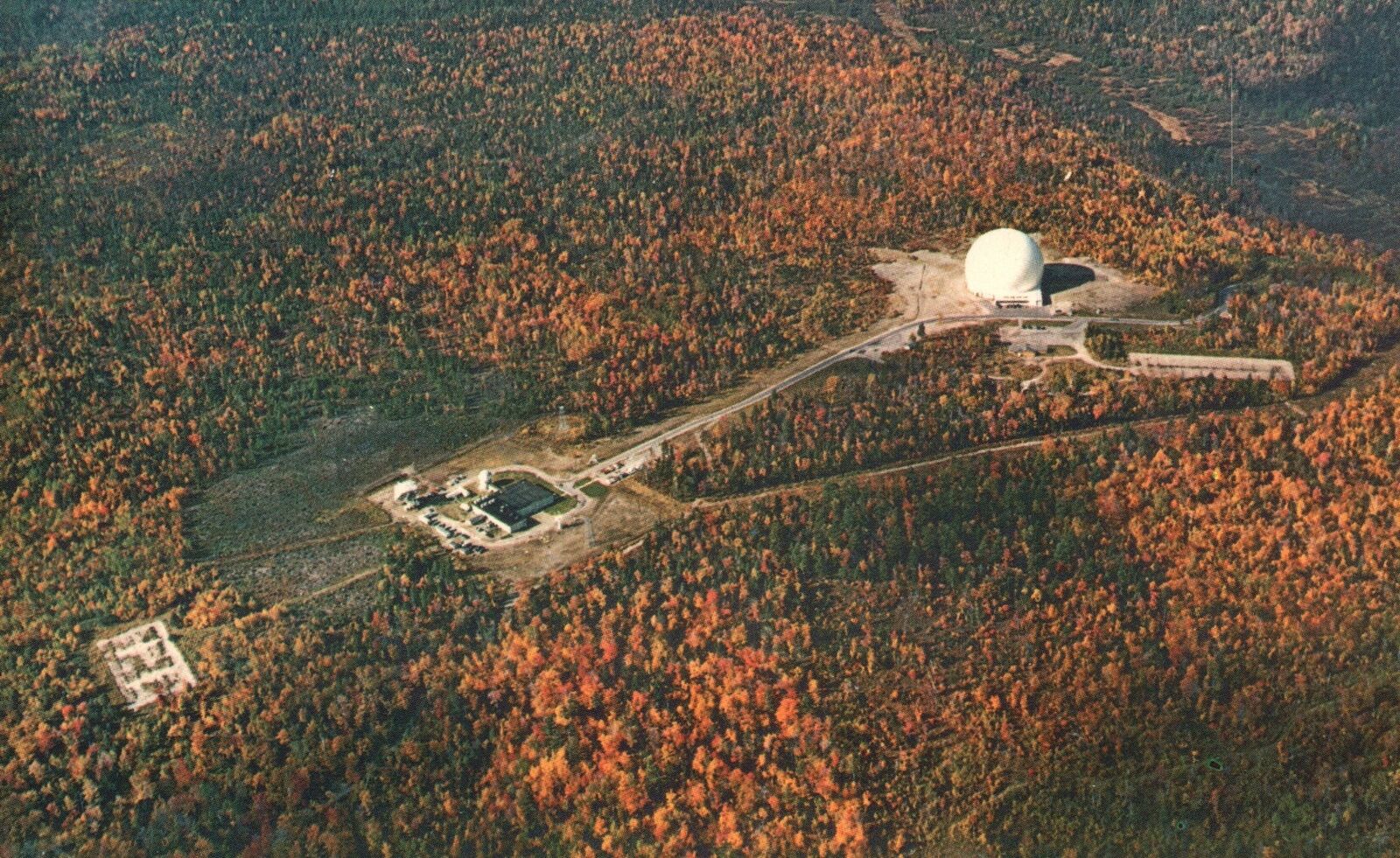 Postcard Earth Station Powerful Sending And Receiving Antennas Andover Maine ME
