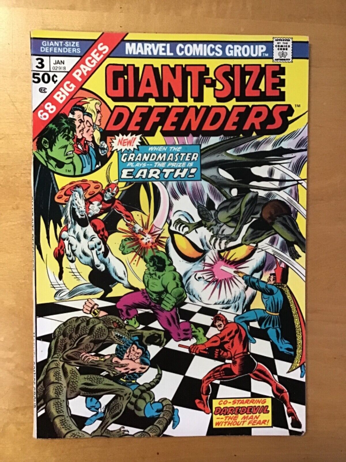 Giant Size Defenders #3 VF- 7.5 1974 Marvel Comics
