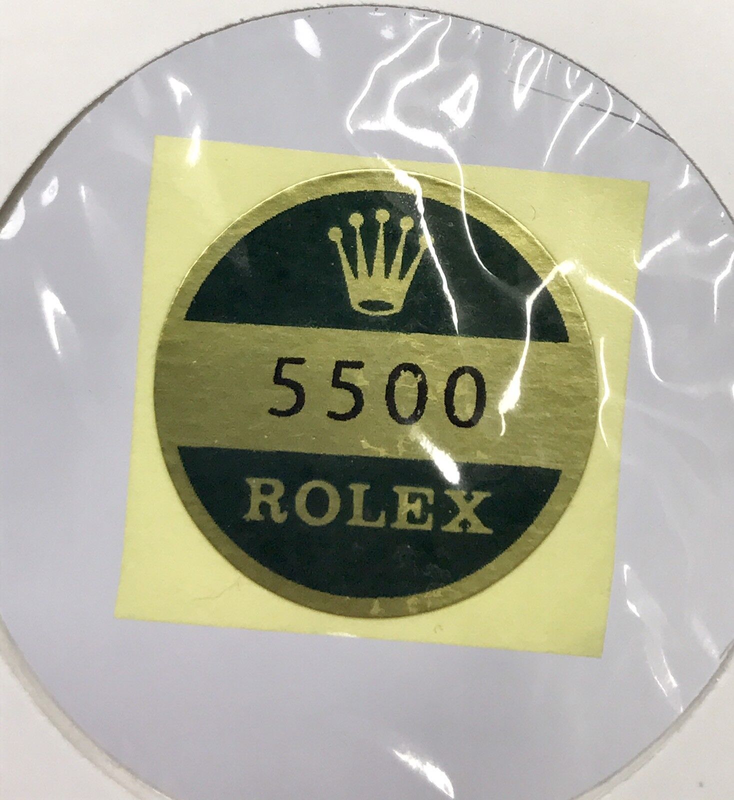 ROLEX 5500 Caseback Sticker Case Back Certificate Explorer Air King Airking OEM