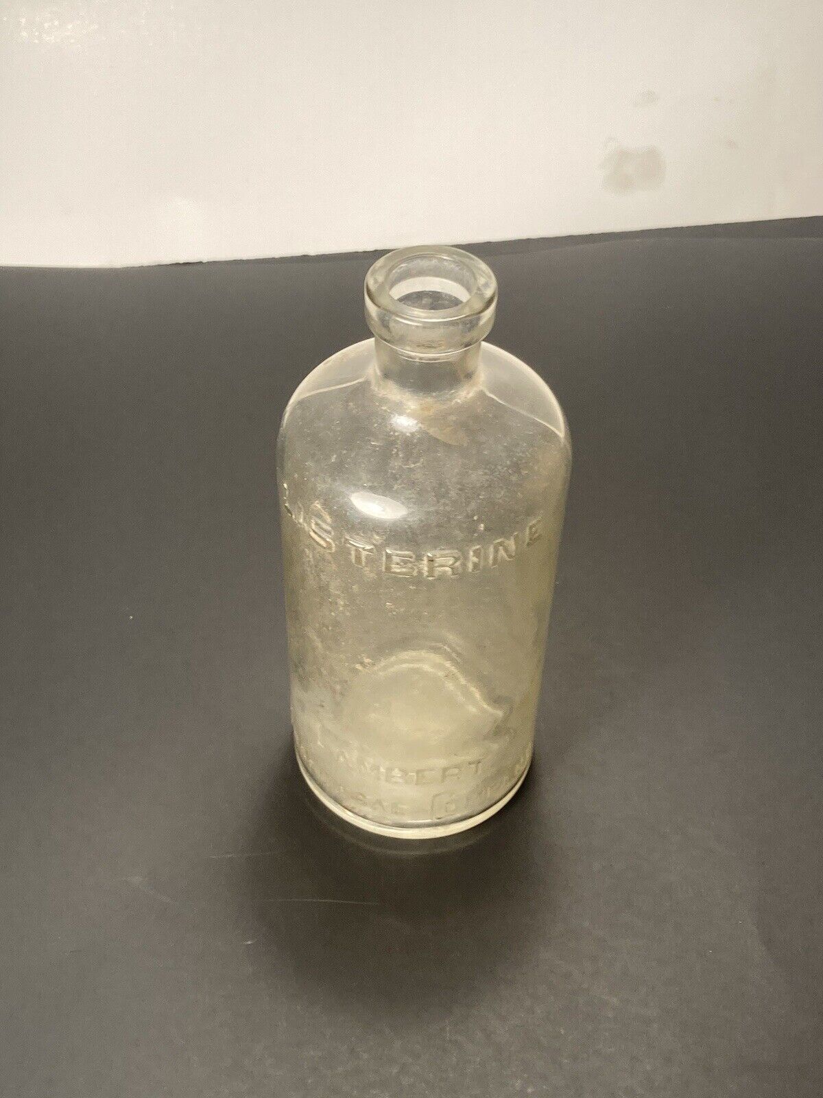 vintage medicine bottle Listerine Lambert Pharmacal Co. 4.25”