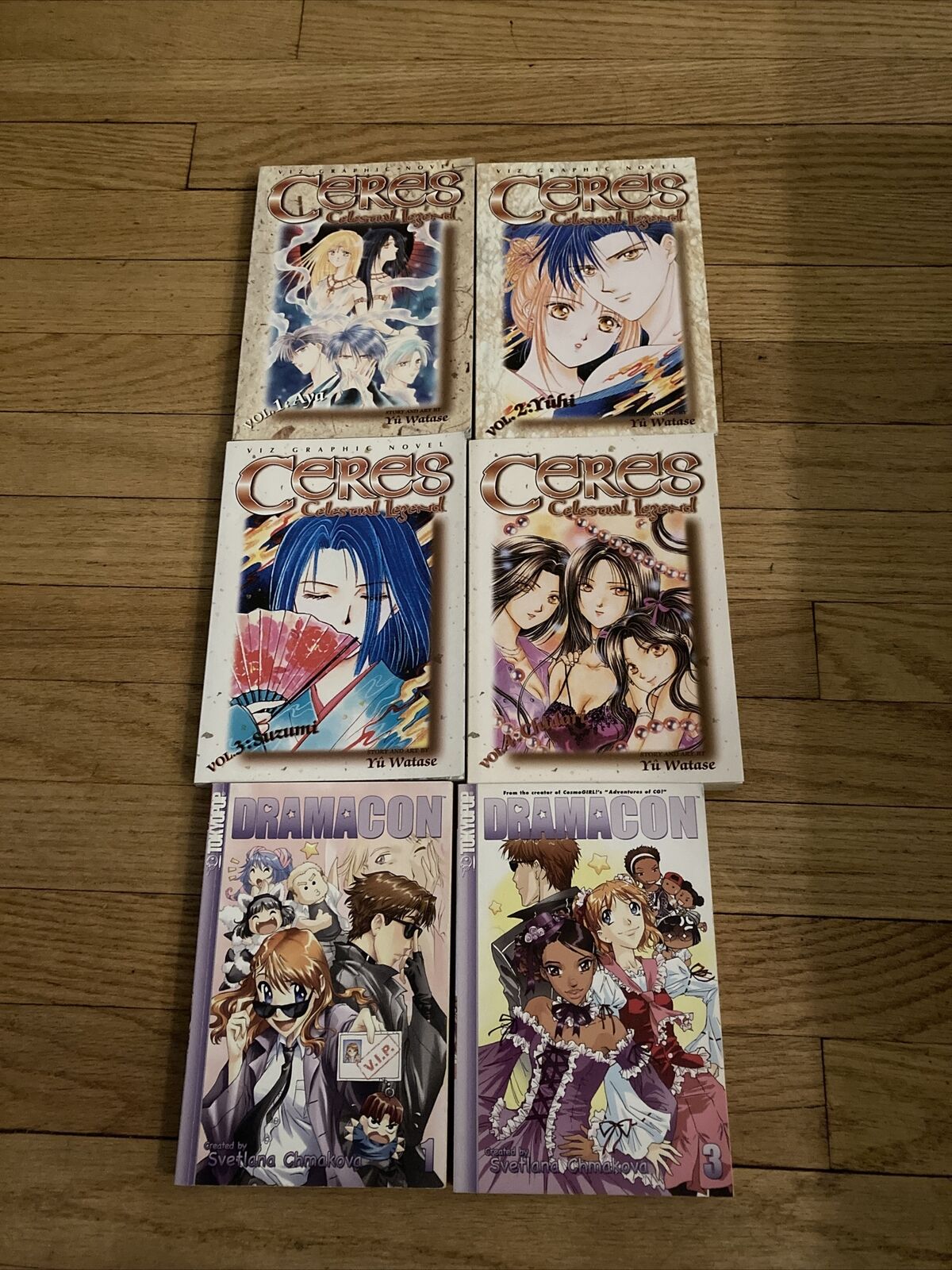 Ceres Celestial Legend Vol 1 2 3 4 & Dramacon Vol 1 3 English Manga Lot