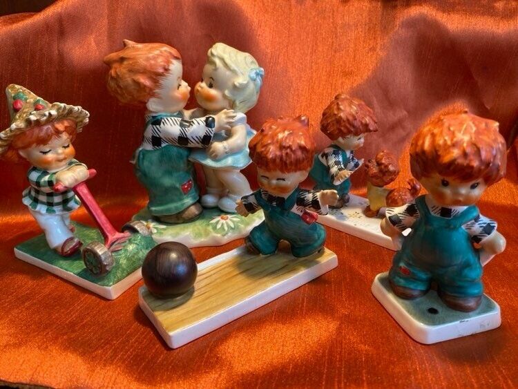 Goebel Hummel Charlot Byj Germany Redhead Children Figurine (Bundle of 5)