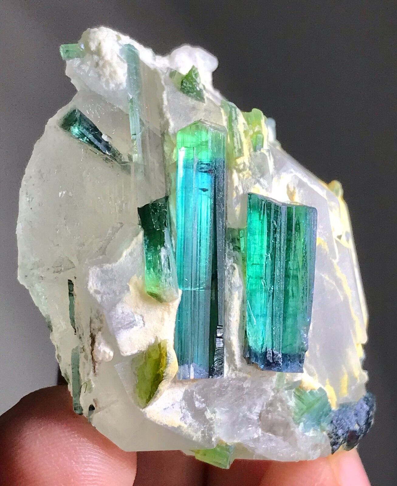 Indicolite Tourmaline Crystal Specimen from Afghanistan 259 Carats (F) 2