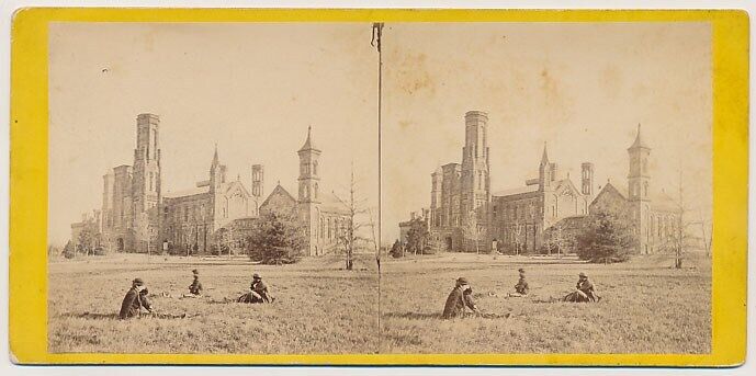 WASHINGTON DC SV - Smithsonian Institute - North Front - Anthony 1860s