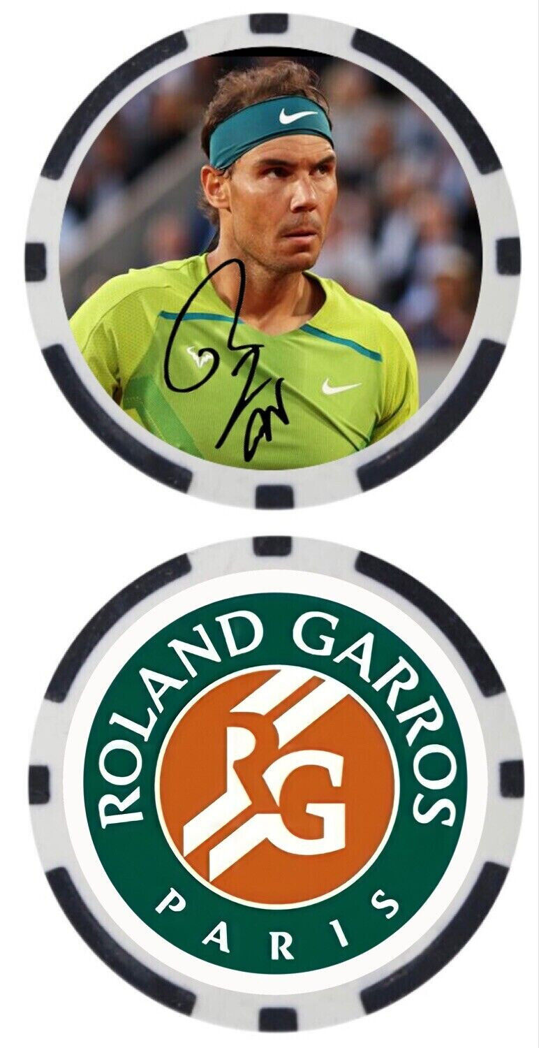 RAFAEL NADAL - 2022 FRENCH OPEN - POKER CHIP ***SIGNED***