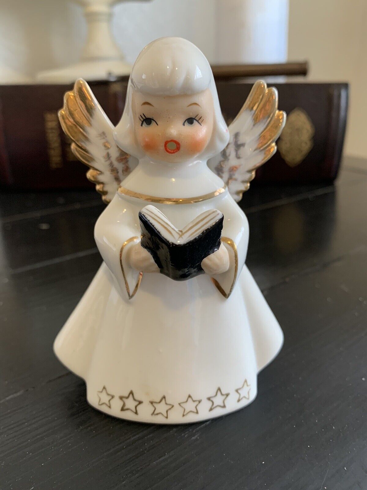 Vintage Ceramic Christmas Angel  Figurine 4.5\