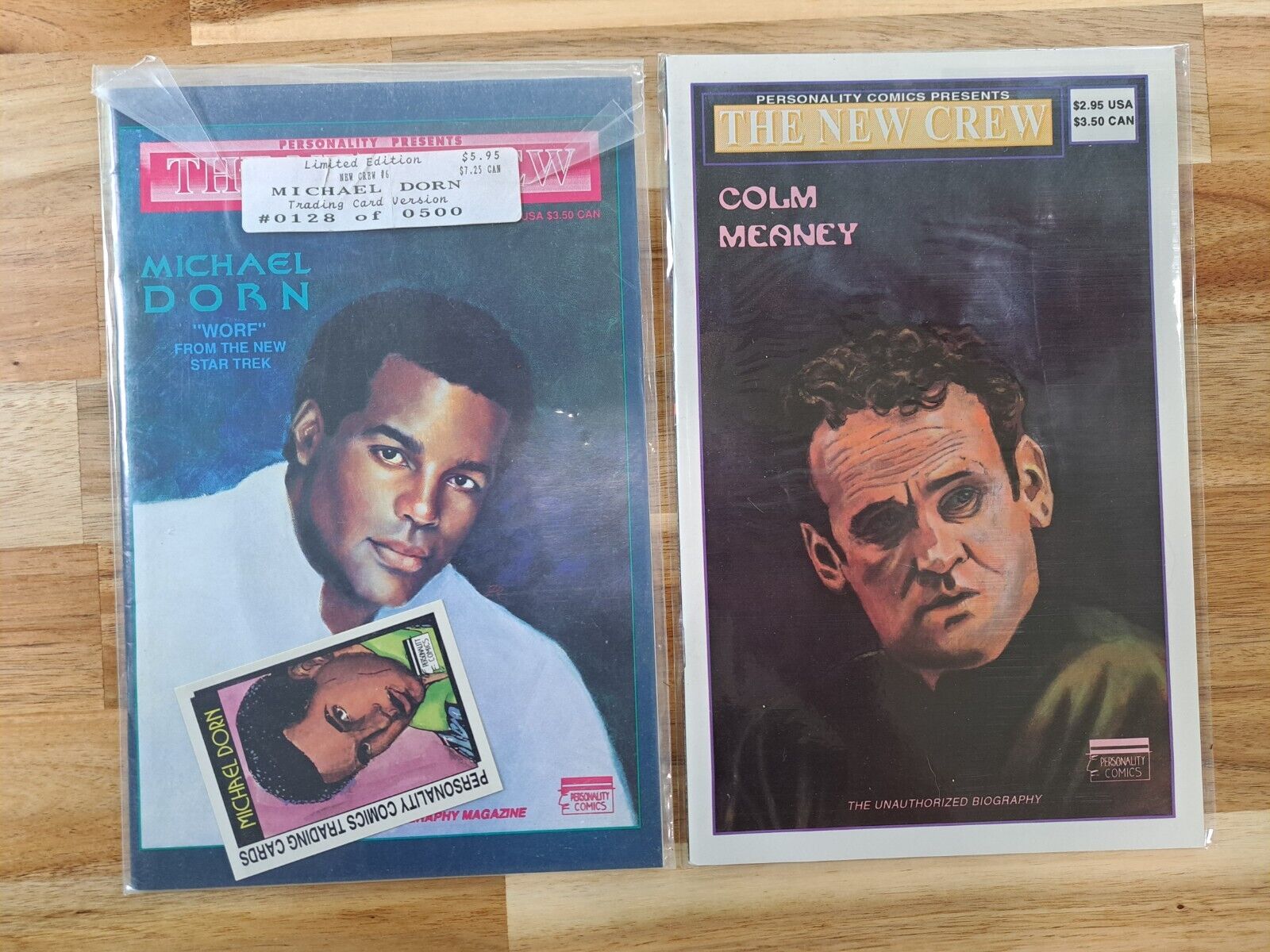 2 Comics: The New Crew - Colm Meaney, Michael Dorn, Comic Book Personality 1992 