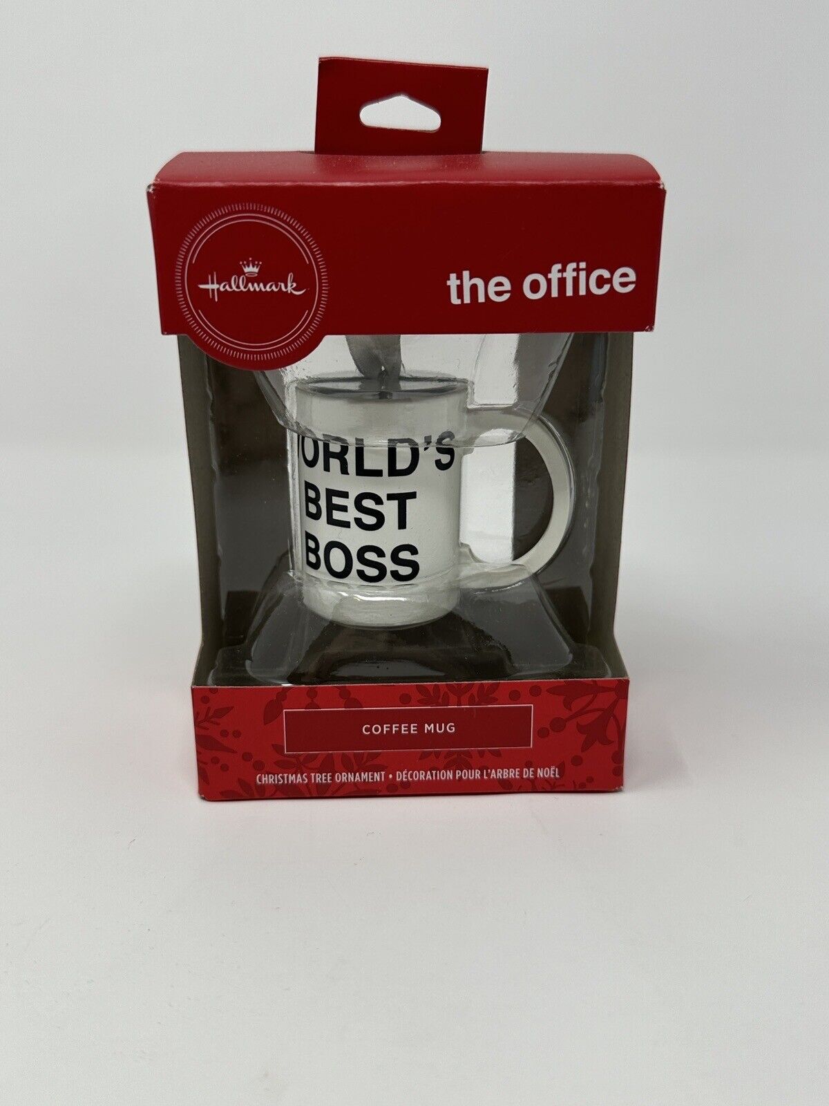 Christmas Ornament World\'s Best Boss Coffee Mug Dunder Mifflin 2020 Hallmark 
