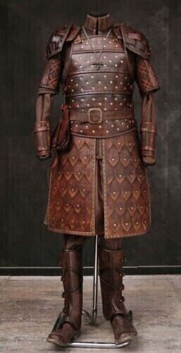 Real leather Medieval Viking Warlord Armour Celtic Roman Warrior armor LARP SCA