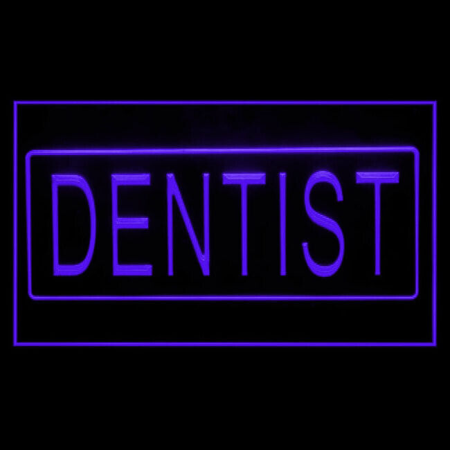 190044 Dentist OPEN Clinic Best Display LED Light Neon Sign