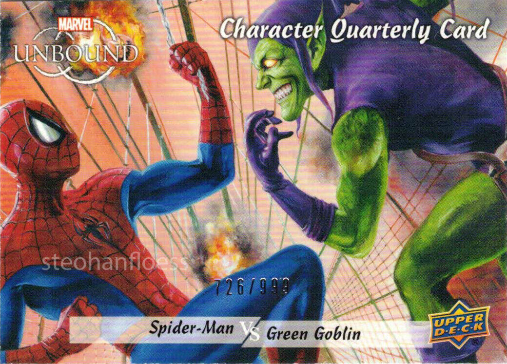 Marvel Unbound Achievement CQC-1 Spider-Man Green Goblin Fred Ian Art /999
