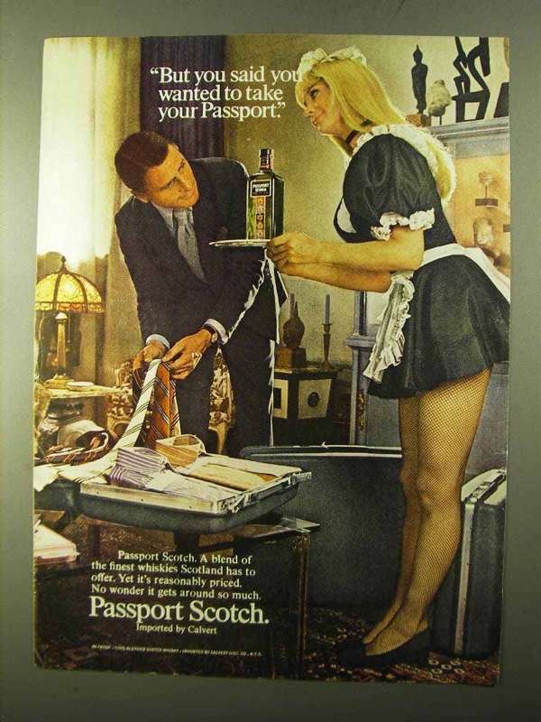 1970 Passport Scotch Ad - You Said You Wanted
