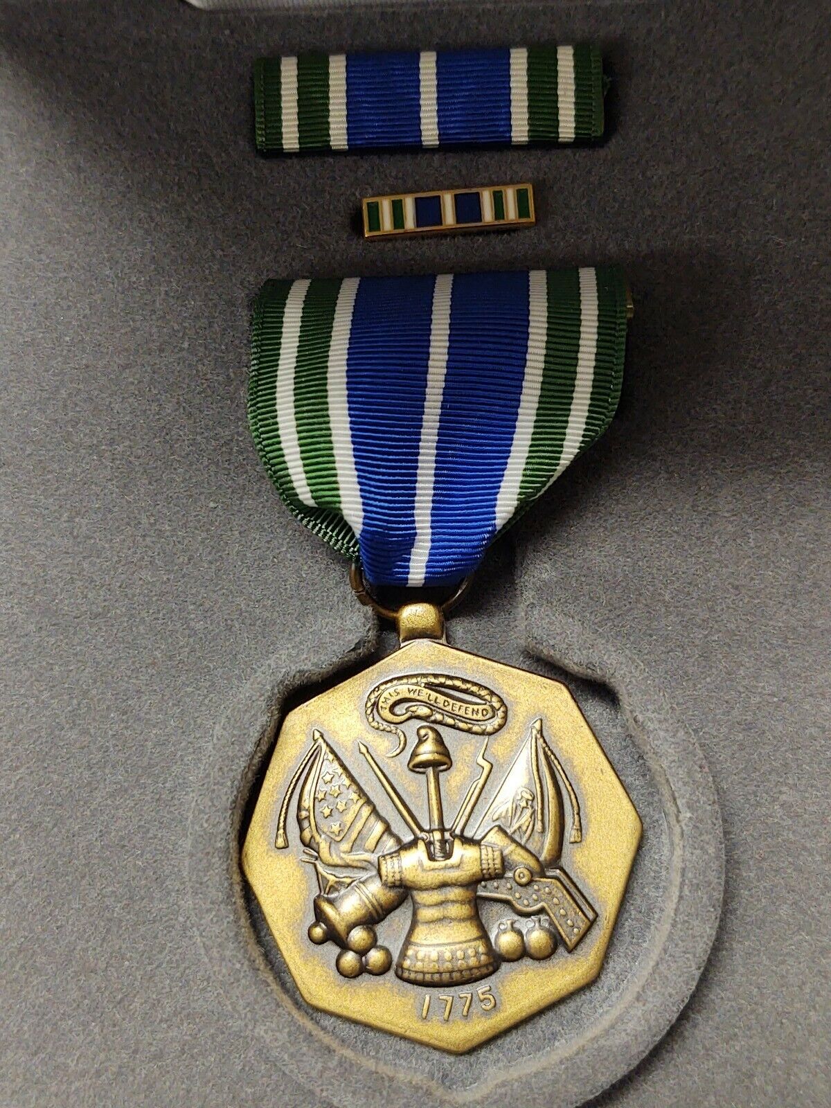 NEW U.S. Army Military Achievement Presentation Medal Ribbon 3 piece set 