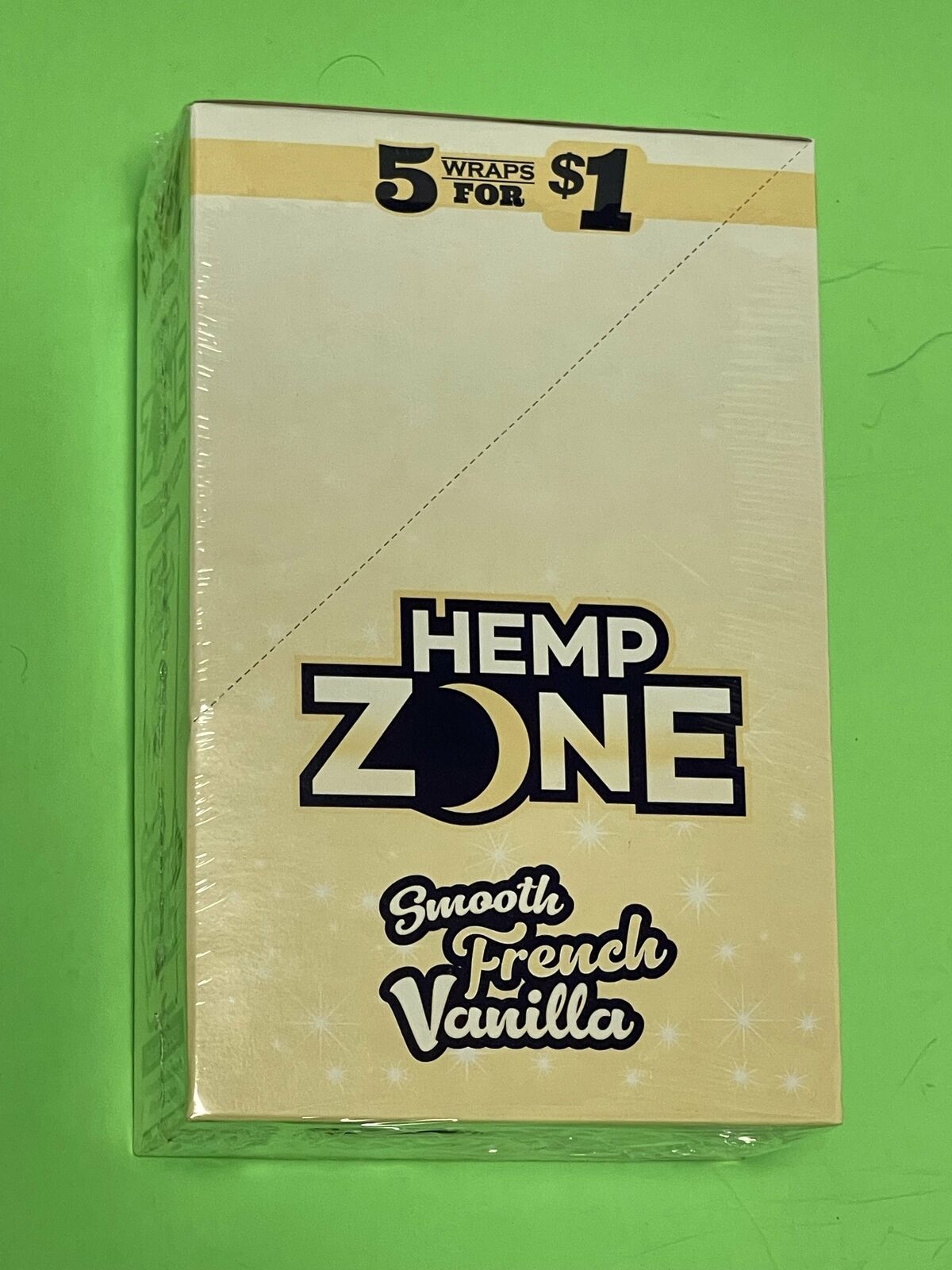 FREE GIFTS🎁Hemp🍁Zone Smooth Fresh Vanilla 75 High Quality Rolling Papers 15pks