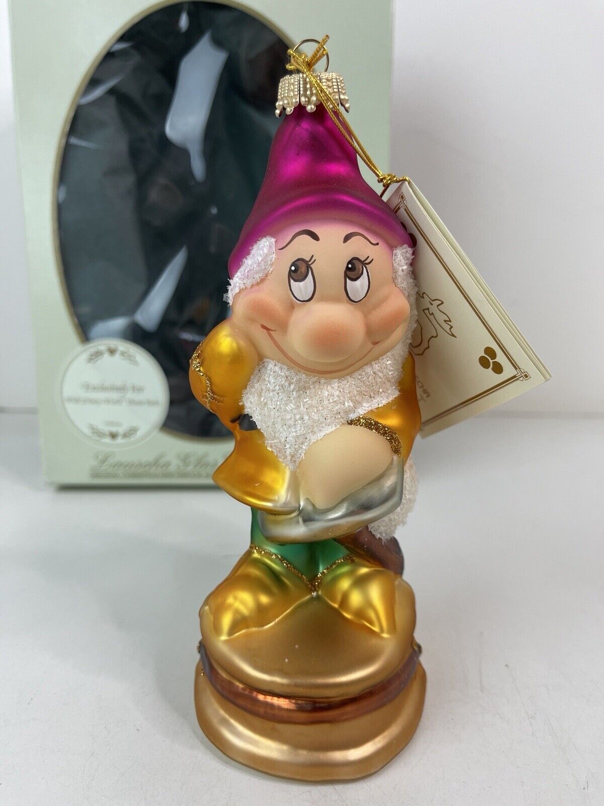 Krebs Glass Ornament Made In Germany for Disney Parks BASHFUL Snow White 7 Dwarf