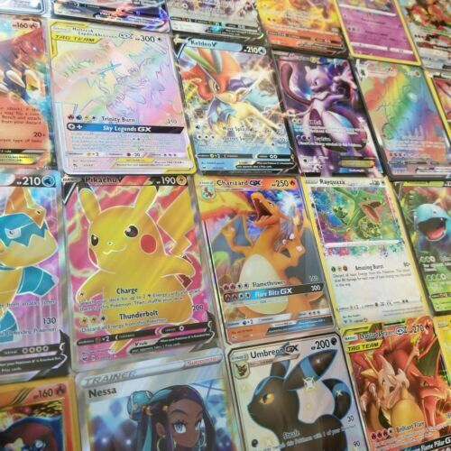 Genuine Pokemon Cards Joblot Bundle Including Ultra Rares, V's, VMAX, EX, GX