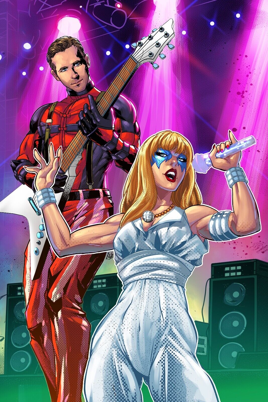 ORBIT: Ryan Reynolds comic book bio Deadpool homage Taylor Swift Dazzler CVR B