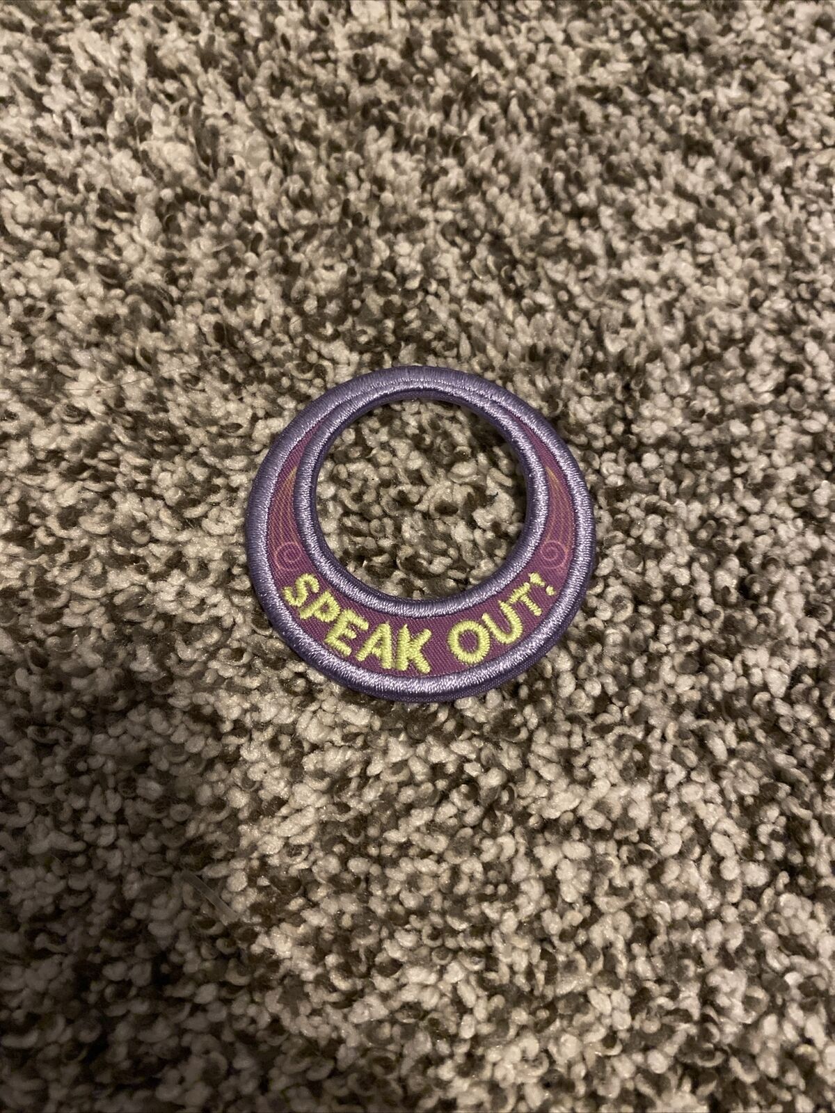 Speak Out Girl Scout Patch