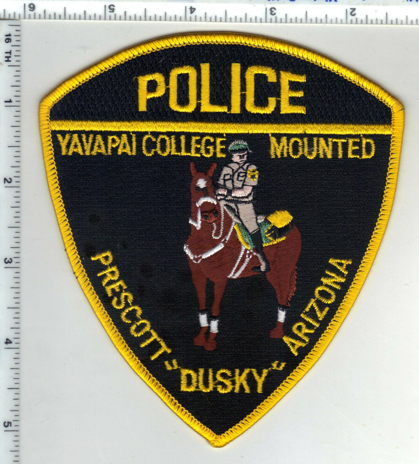Yavapai College Mounted Police (Arizona) 1st Issue Shoulder Patch 