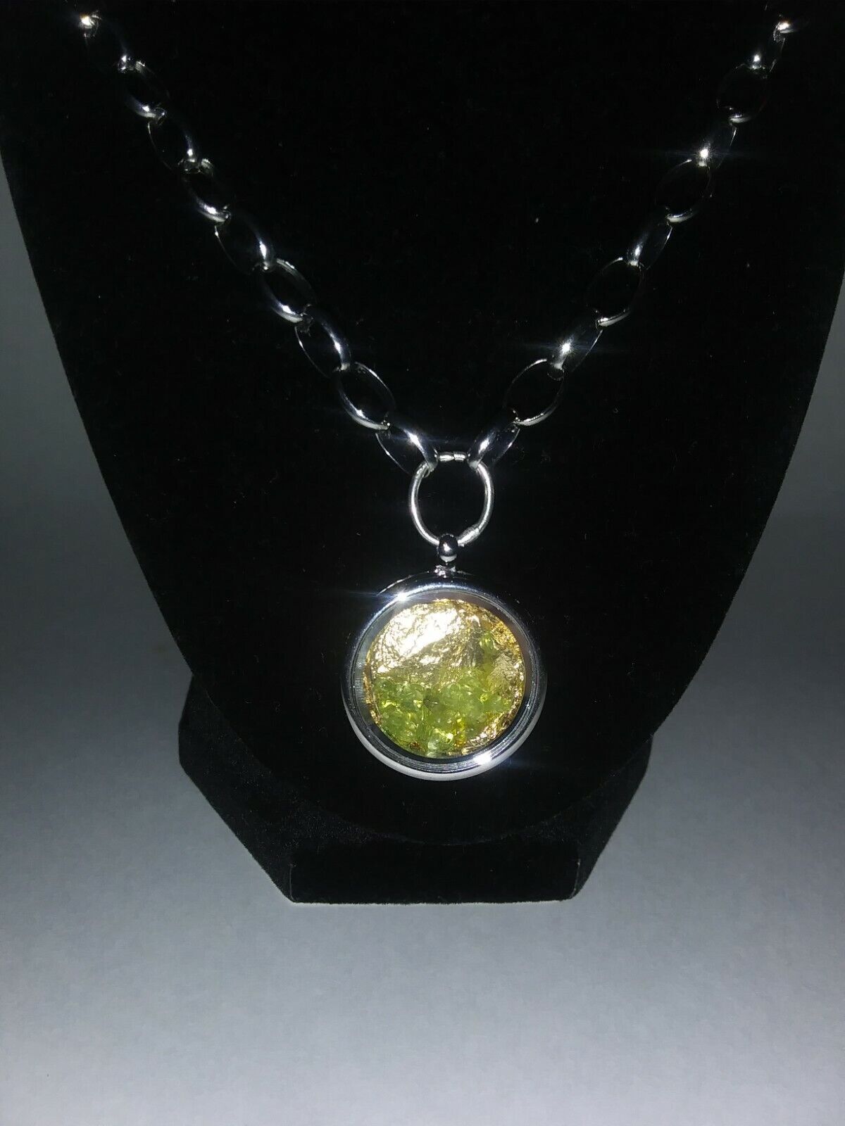 Moldavite Meteorite Crystal Necklace Genuine And Rare From Czech Republic