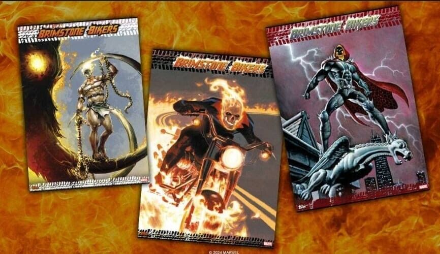 Topps Marvel Collect Brimstone Bikers Full Set 33 Digital Cards