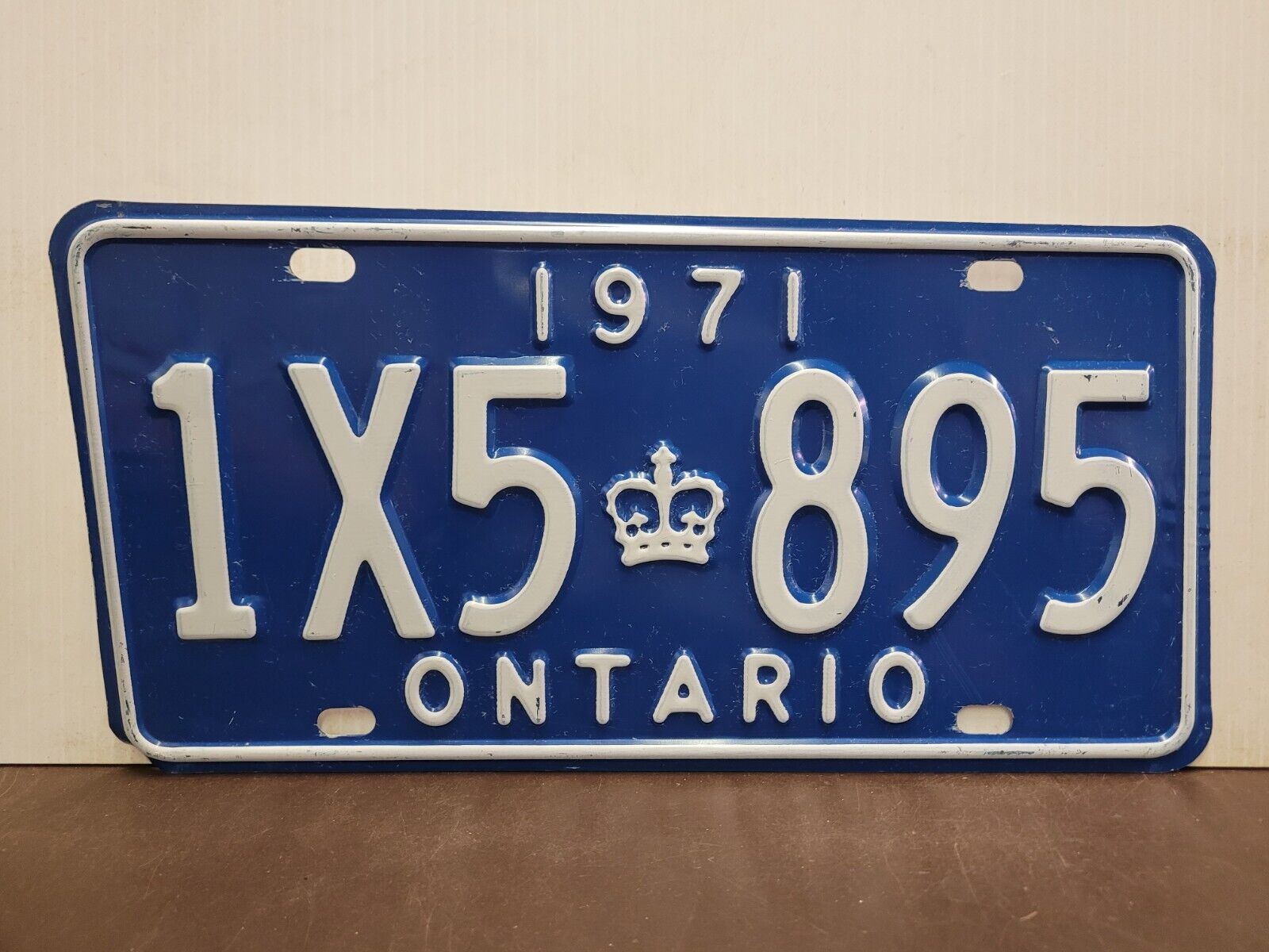 1971 Ontario License Plate Tag Original.