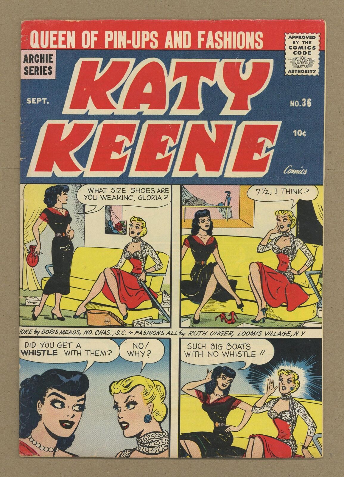 Katy Keene #36 VG+ 4.5 1957