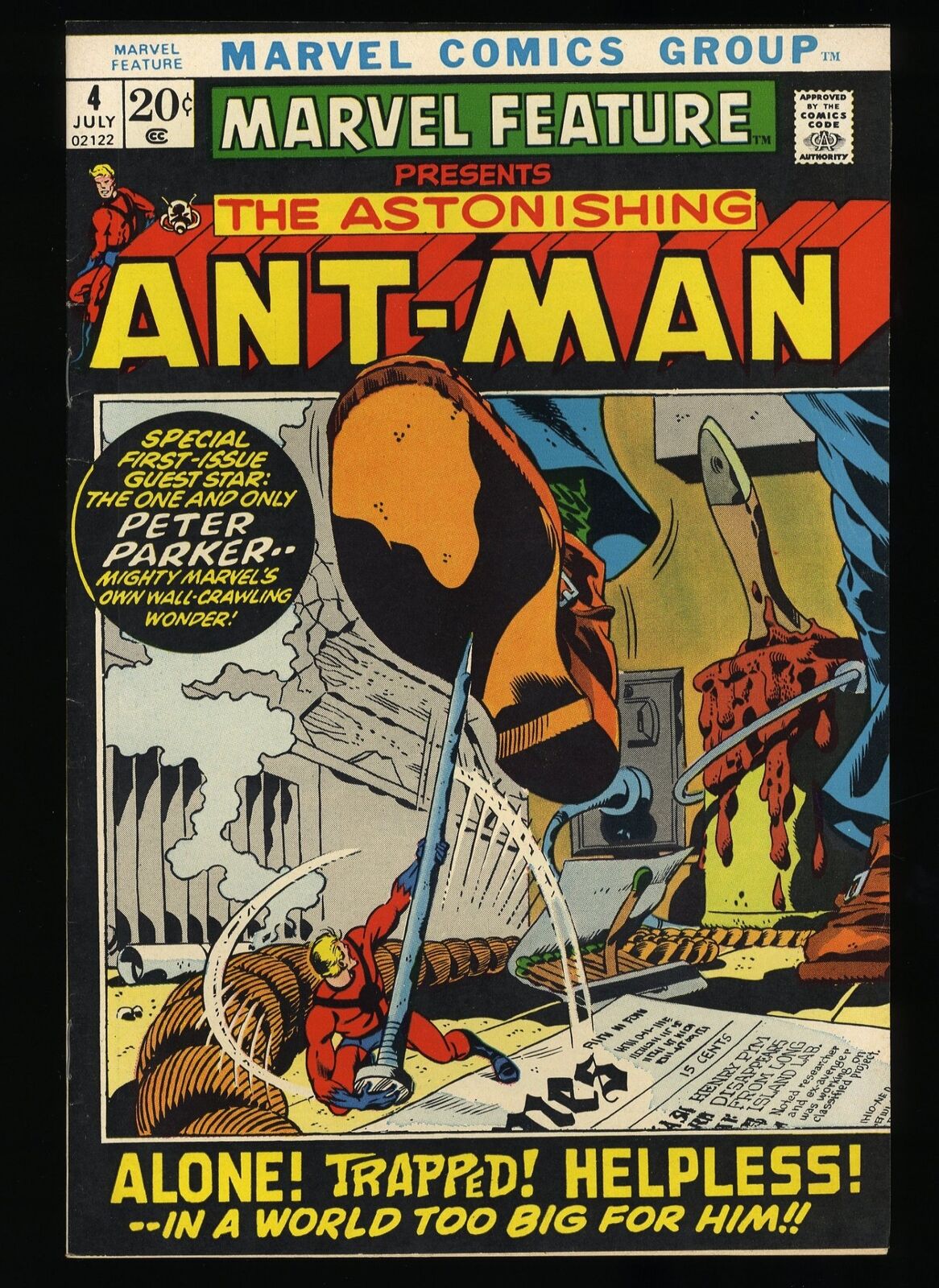Marvel Feature #4 VF/NM 9.0 Re-introduction of Ant-Man Marvel 1972