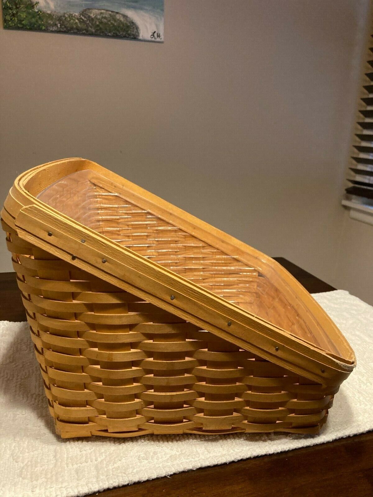 Longaberger 2000 Retired Book Keeper Basket 10516 with Protector