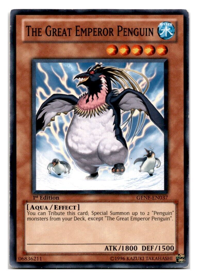 The Great Emperor Penguin GENF-EN037 Yu-Gi-Oh 1st Edition