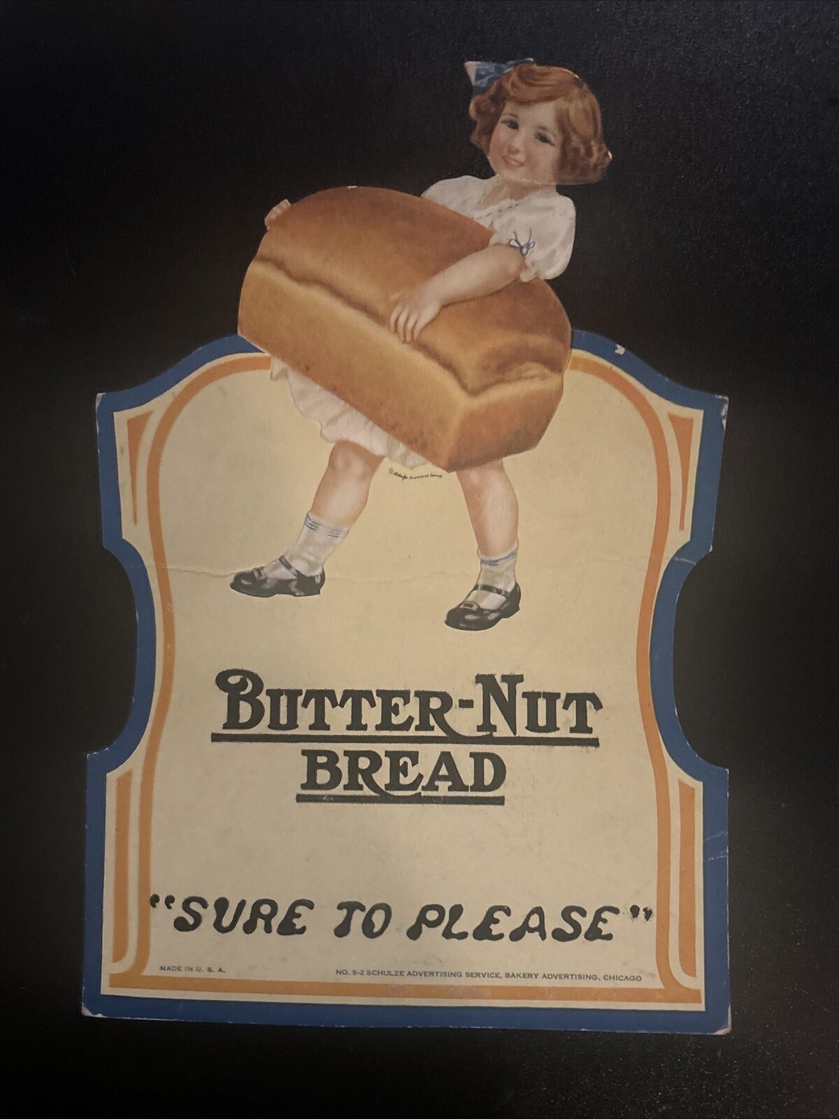 Antique memorabilia sign Butter Nut Bread  fun 1950’s collectibles