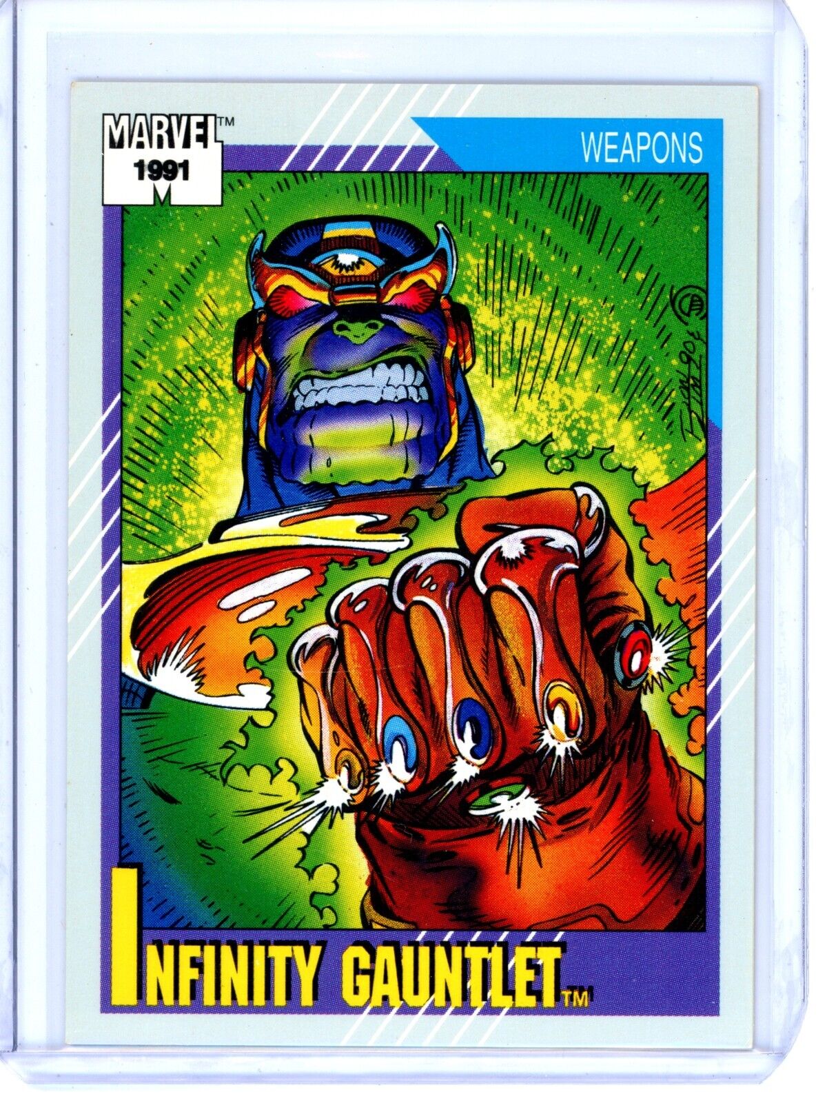 1991 Impel Marvel Universe Series 2 Trading Card Infinity Gauntlet #134