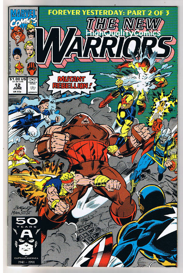 NEW WARRIORS 12, NM+, Nova, Wolverine, Iron Man, 1990, more in store