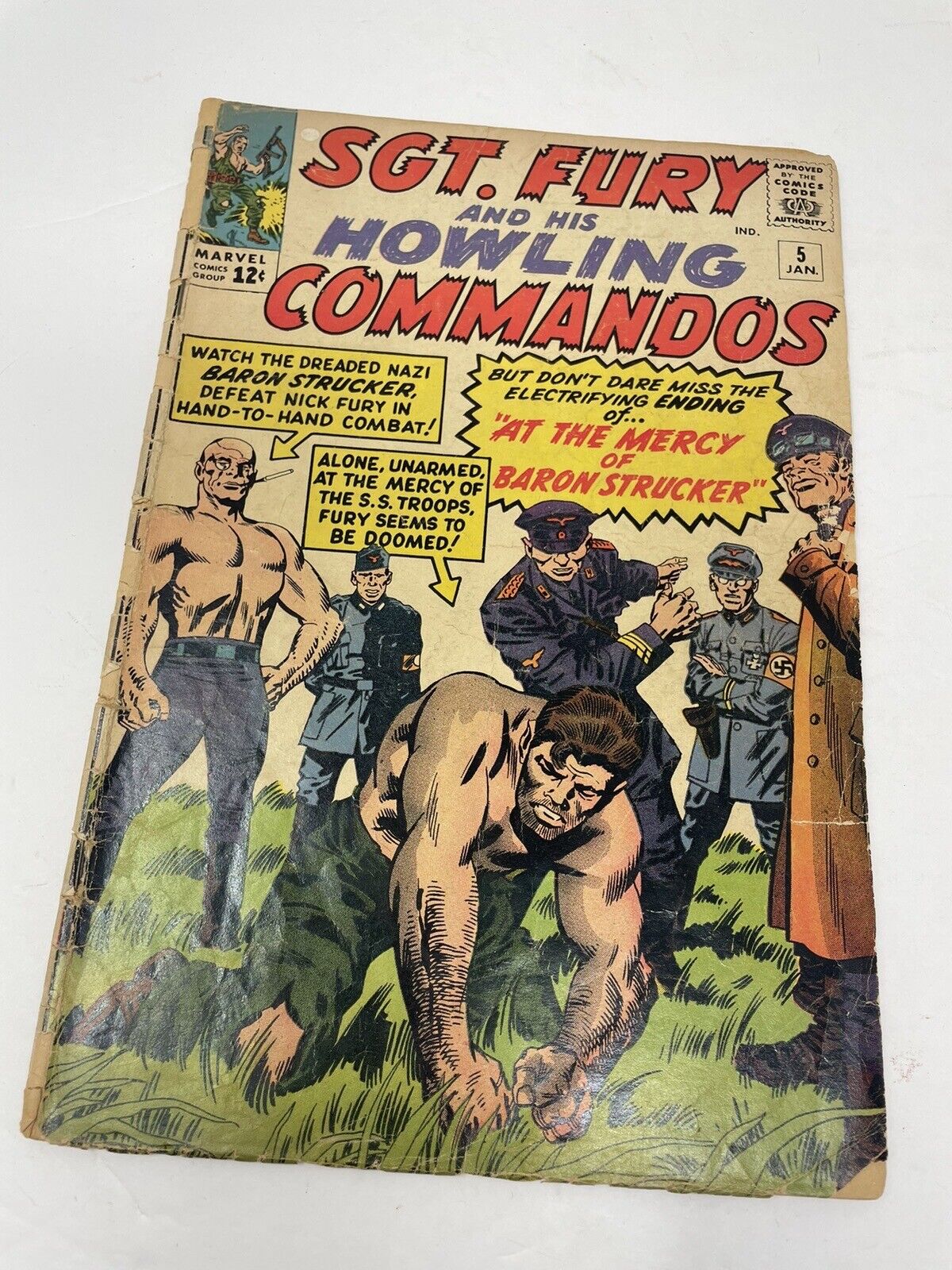 Sgt. Fury And His Howling Commandos #5 January 1964 1st Baron Strucker Marvel