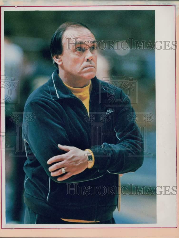 Press Photo Purdue basketball coach Gene Keady - hps25454