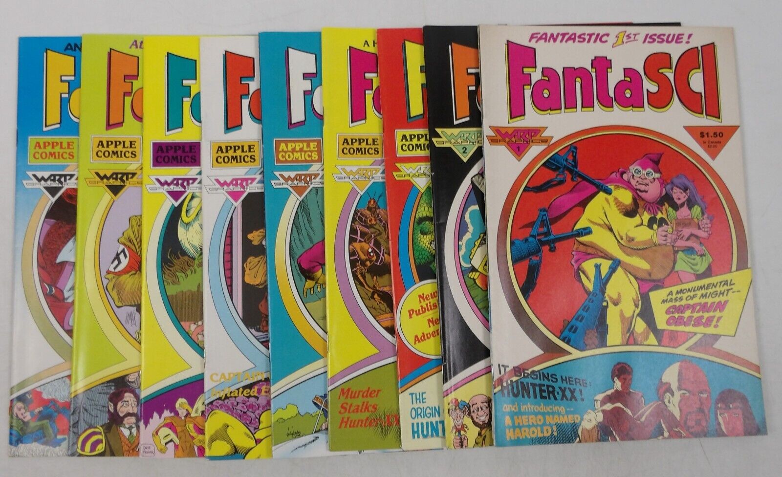 FantaSCI #1-9 VF/NM complete series Don Lomax Dave Hoover Warp Graphics