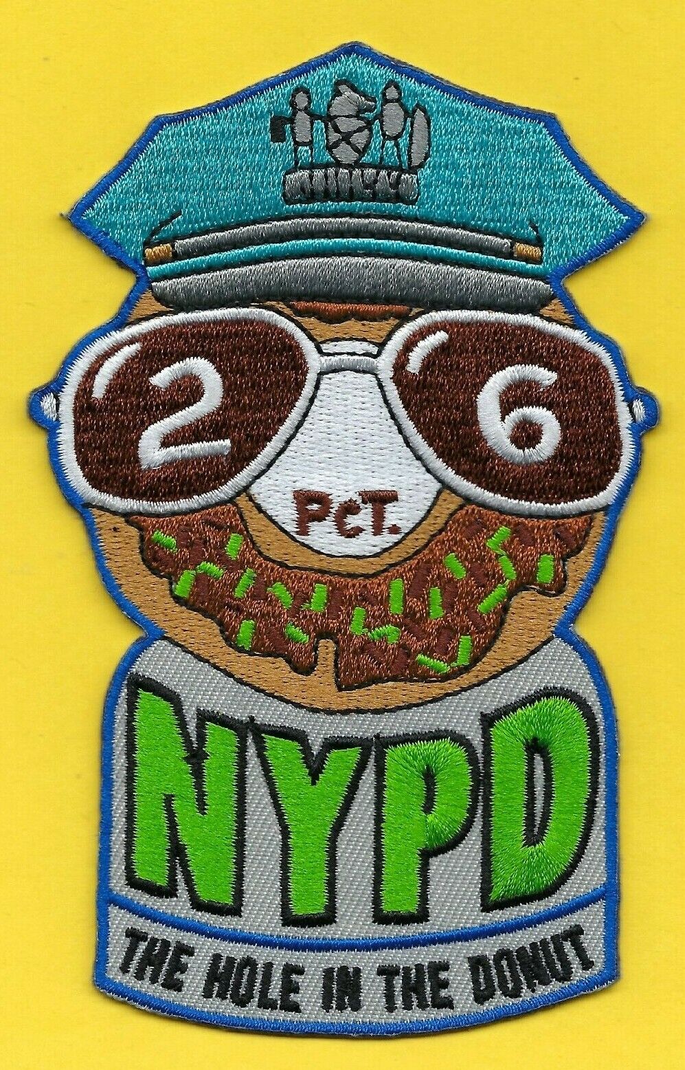 🍩  NYPD 26TH PRECINCT PATCH ~ THE HOLE IN THE DONUT ~ NEW YORK CITY POLICE DEPT