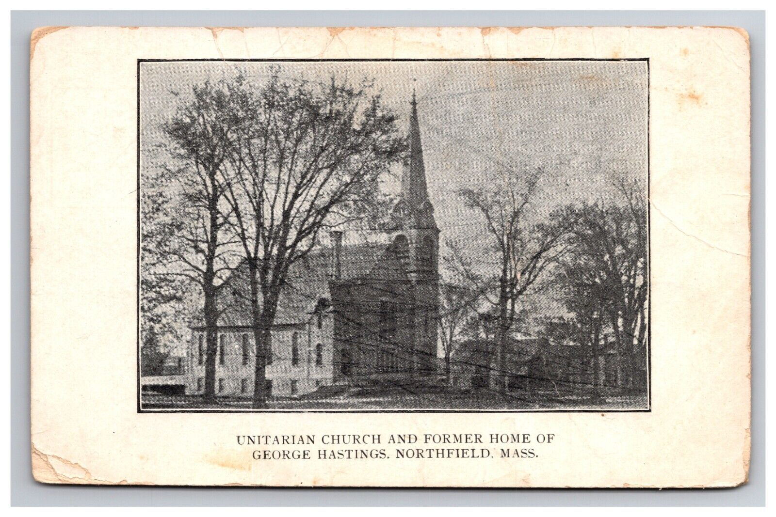 Northfield Massachusetts Unitarian Church Home George Hastings Antique