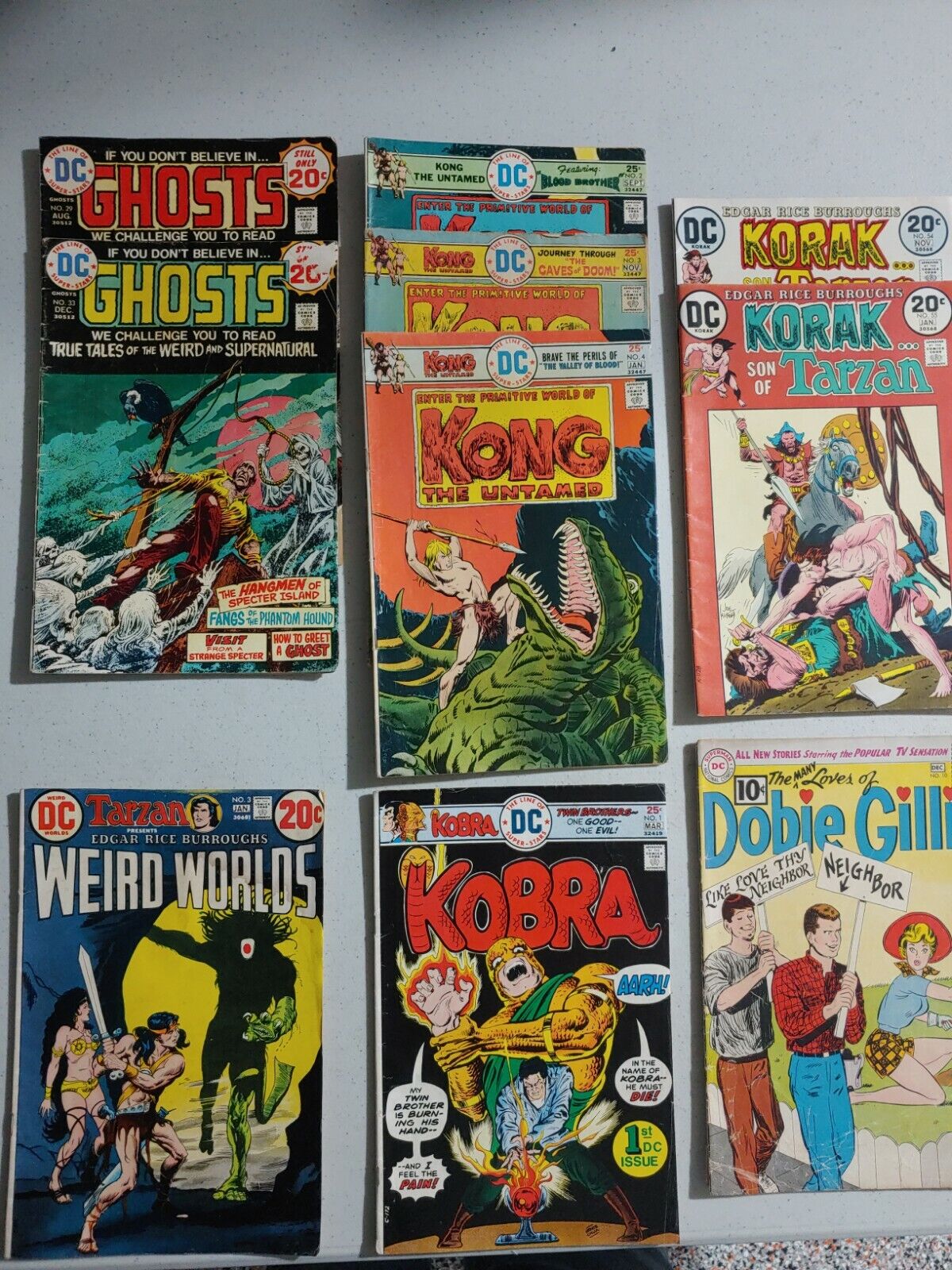 DC Vintage Comics - Assorted Lot Of 10 - Kong, Ghosts, Moral, Weird Worlds...