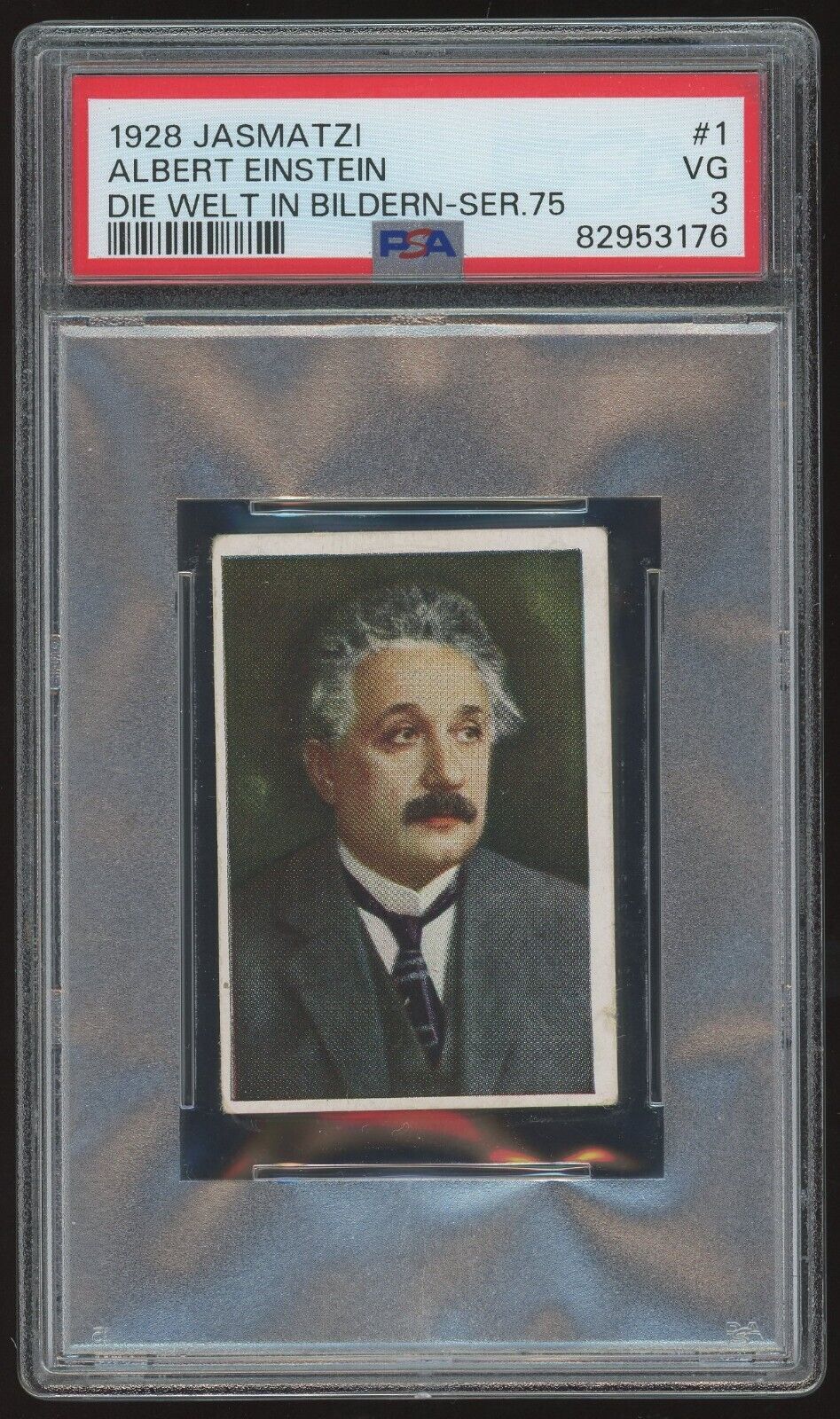1928 Jasmatzi Die Welt In Bildern Serie 75 Albert Einstein Rookie #1 PSA 3