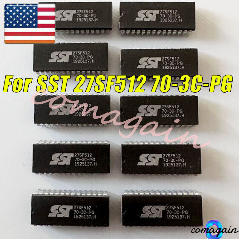 10* DIP-28 Eeproms Programmable Flash Chip For SST27SF512-70-3C-PG SST 27SF512