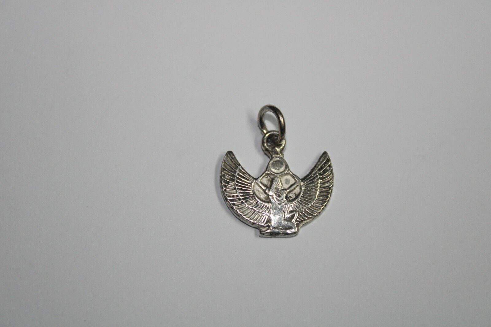 ANCIENT EGYPTIAN SILVER 925 Pendant Goddess Isis Winged Good Health Cure