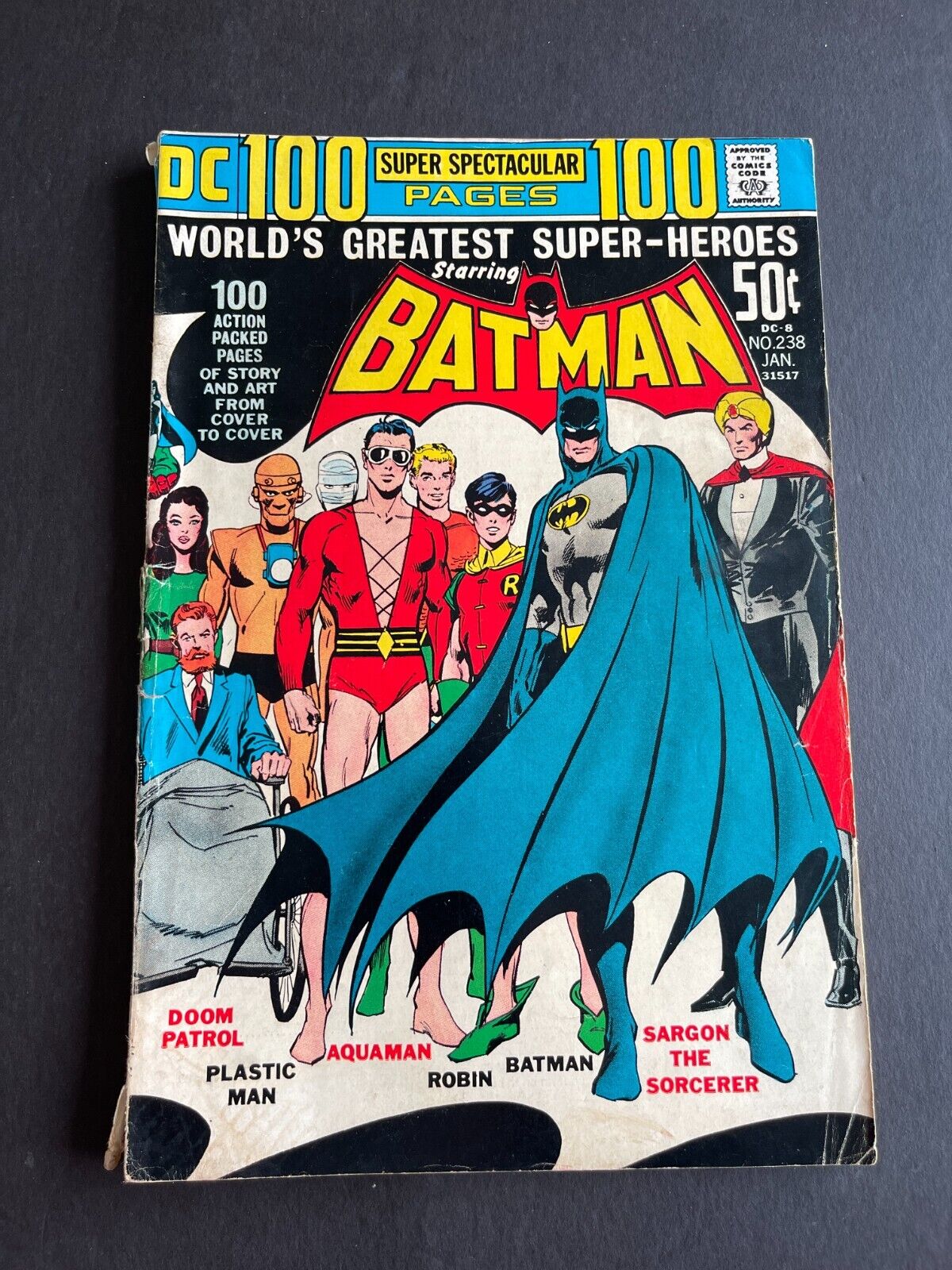 Batman #238 - Cover by Neal Adams, 100 Page Spectacular (DC, 1972) VG/F