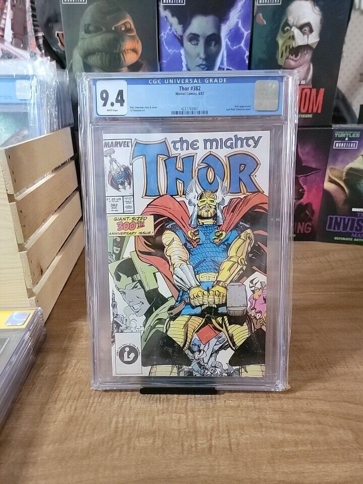 Mighty Thor #382 CGC 9.4, White Pages, Hela Appearance, Last Simonson issue (87)