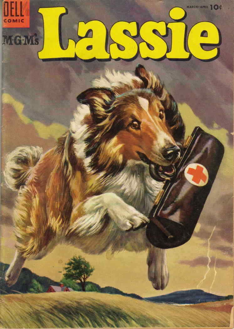 Lassie #21 VG; Dell | low grade - March 1955 MGM dog - we combine shipping