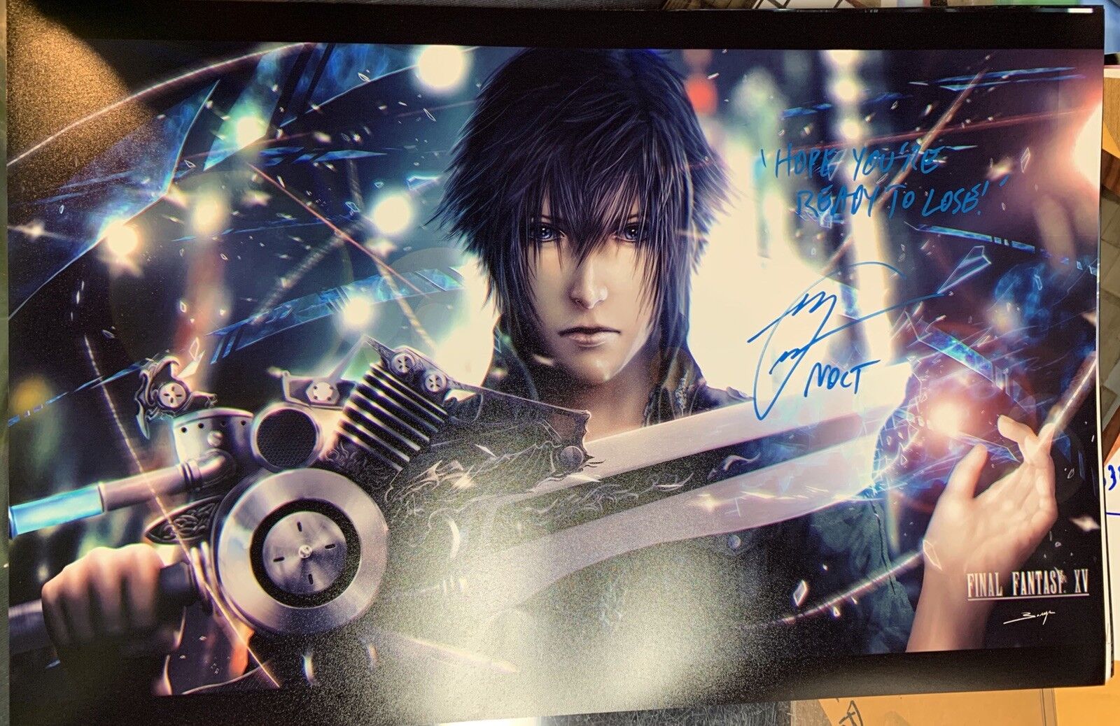 Ray Chase Signed 11x17 photo Final Fantasy 15 XXV Noctis COA DL3
